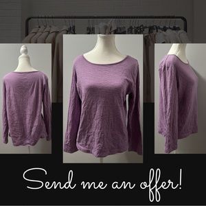 Woman’s Long Sleeve Striped Shirt